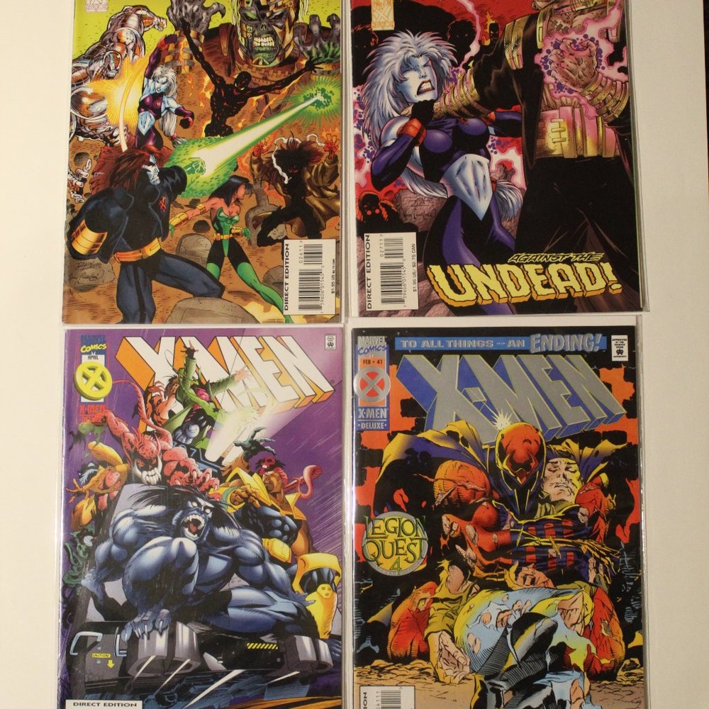 Lot of 4 Marvel Comics X-MEN #26 #27 #41 Deluxe